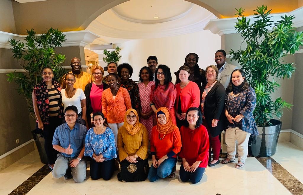Nutrition International staff who completed child safeguarding training in Jakarta.