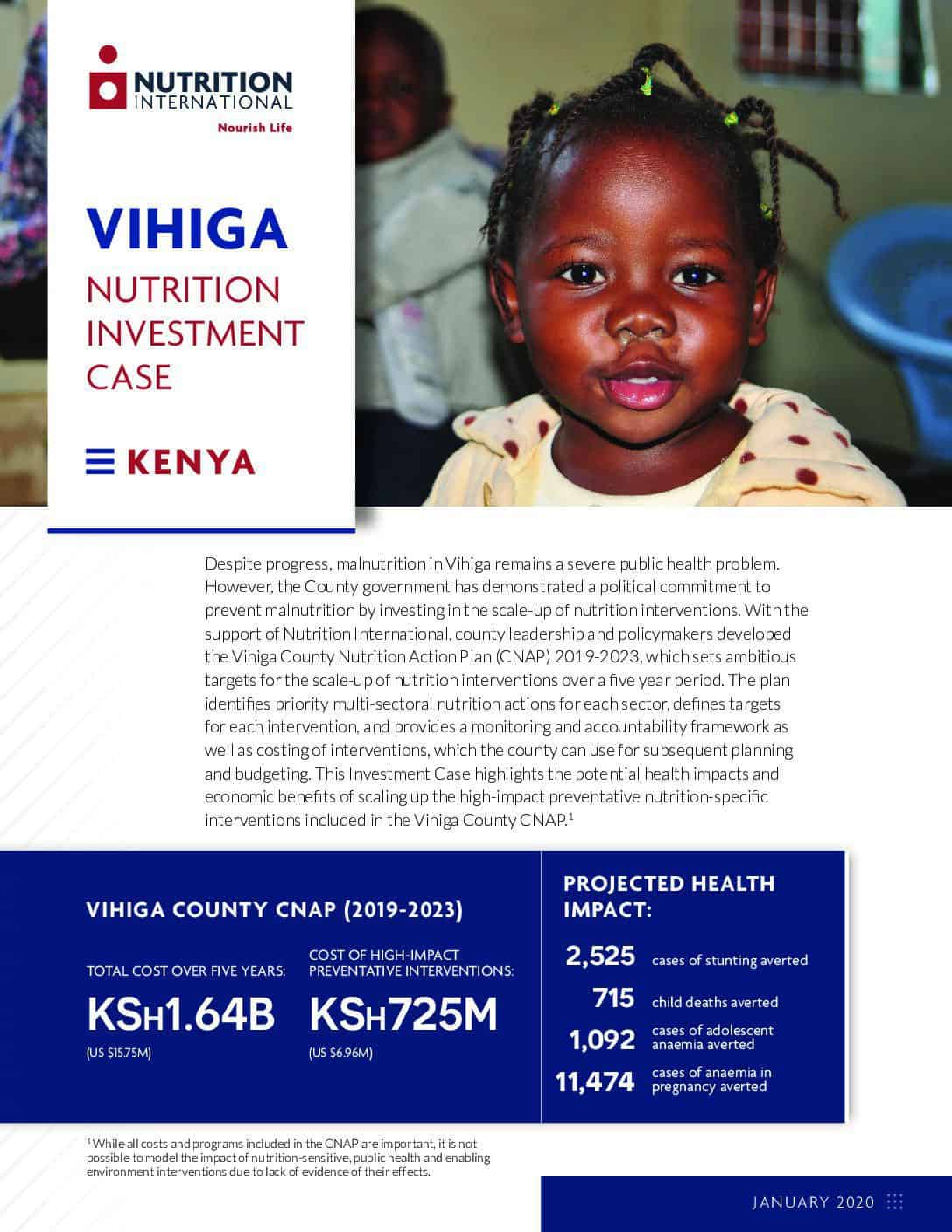 Vihiga County Nutrition Investment Case thumbnail