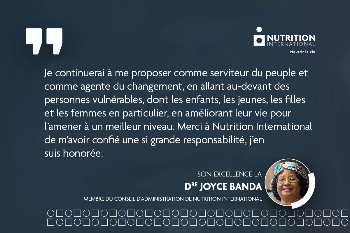 Quote_Joyce-Banda-fr - Nutrition International