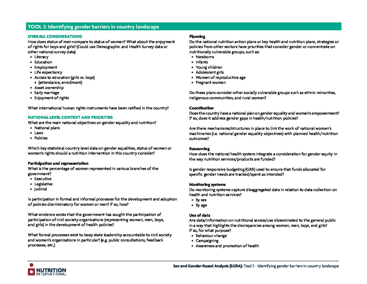 Identifying gender barriers in country landscape thumbnail