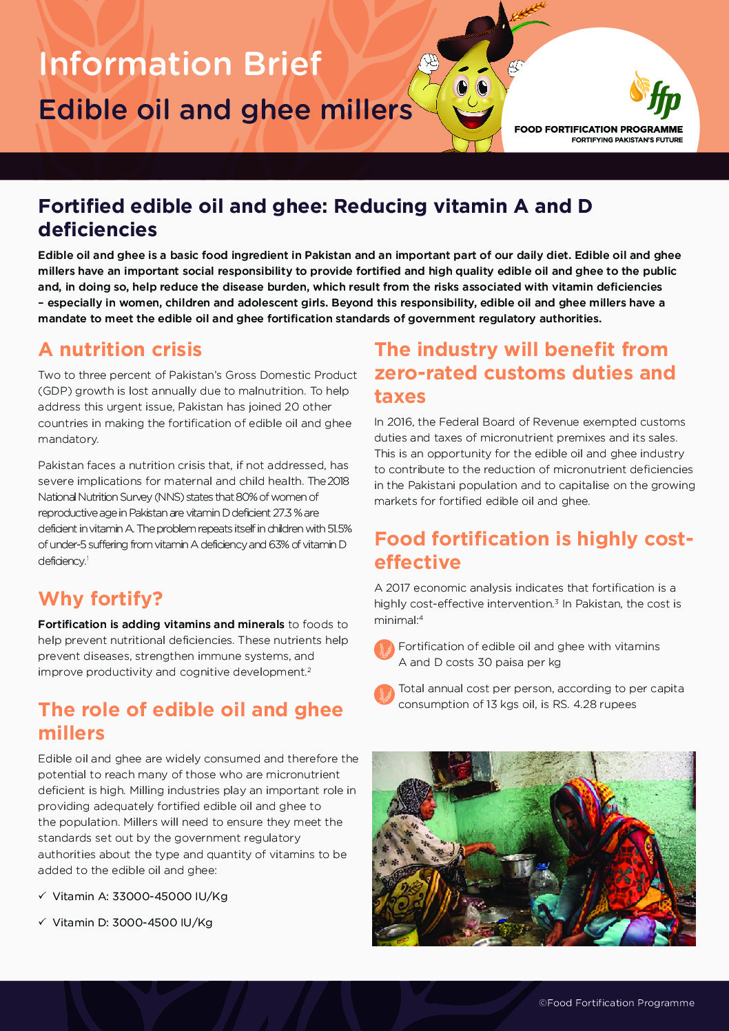 Fortified edible oil and ghee: Reducing vitamin A and D deficiencies thumbnail