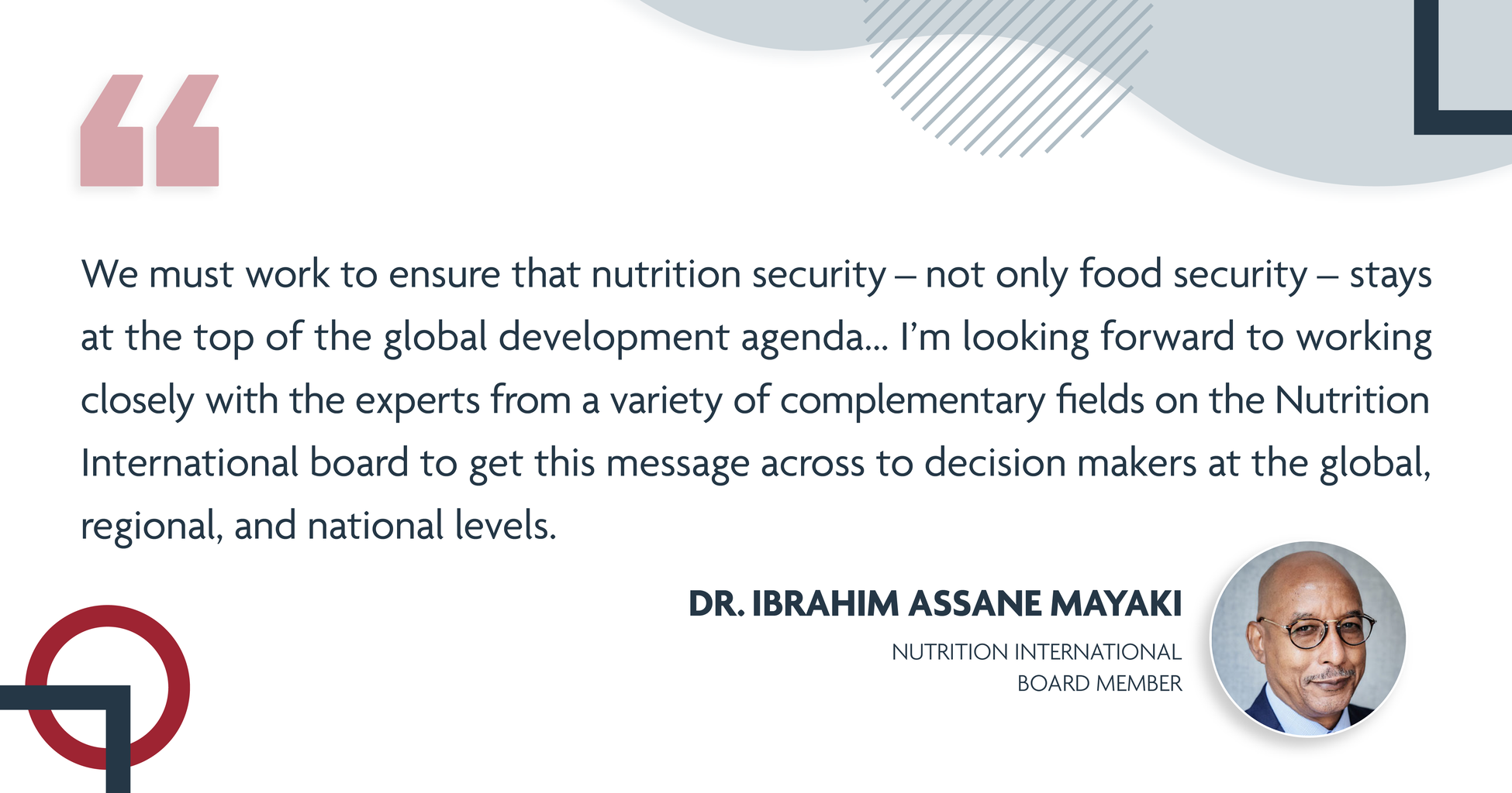 New Board Member Quote Shareable-Facebook - Nutrition International